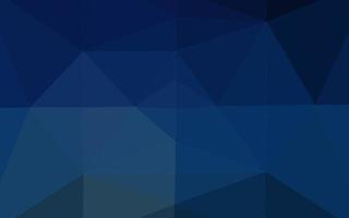 Dark BLUE vector shining triangular template.