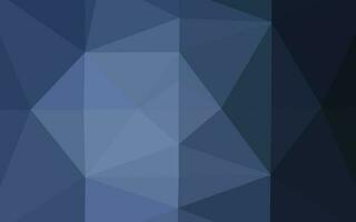 Dark BLUE vector polygonal background.