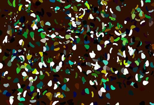 Light multicolor, rainbow vector texture with random forms.