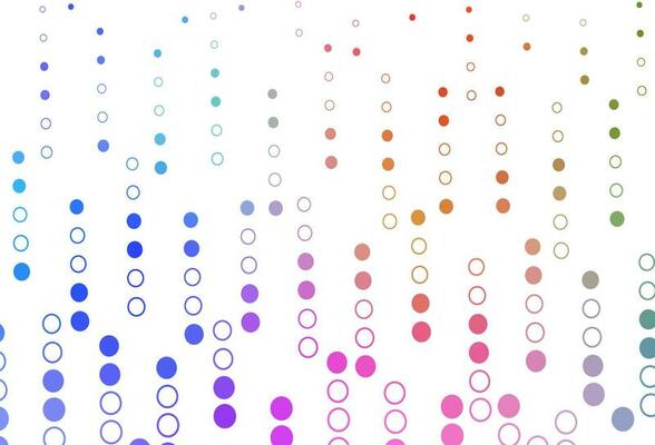 Light Multicolor, Rainbow vector texture with disks.