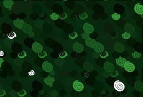 Light Green vector pattern with lava shapes.