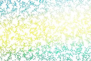 Light Blue, Yellow vector background with bubbles.