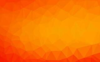 Light Orange vector polygon abstract backdrop.