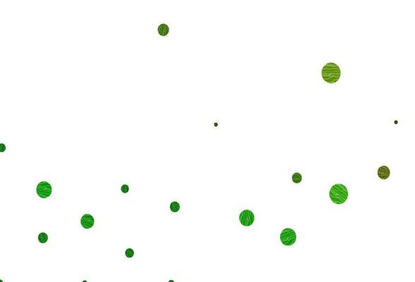 Light green, yellow vector layout with circle shapes.