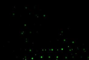 Dark Green vector layout with circles, lines, rectangles.