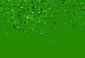 patrón de vector verde claro con formas caóticas.