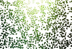 Light Green vector pattern with chaotic shapes.