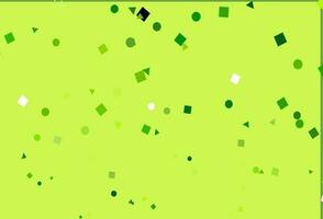 Light Green vector pattern in polygonal style with circles.