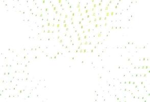 Light Green vector pattern with music elements.