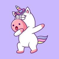 Cute unicorn illustration, cute and fun vector