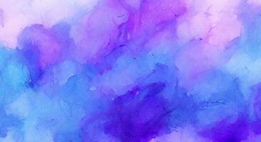 abstract hand drawn blue water color background photo