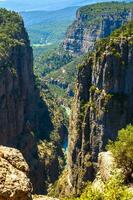 Tazi Canyon landscape in Manavgat Turkey. valley and cliff. photo