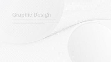 abstract white and grey dynamic background, modern white wave graphic backdrop vector