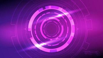 abstract effect neon futuristic circle, sci-fi tech graphic background vector