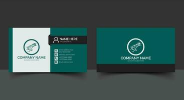 Modern business card template design vector