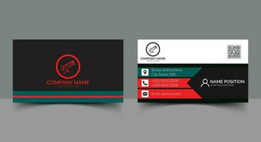 Modern business card template design vector