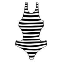 Doodle swimsuit, great design for any purposes. Vector illustration.