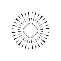 Abstract firework round vector design