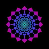 An Abstract Kaleidoscope round vector icon.