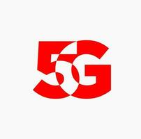 5G brand name initial letters icon. 5G monogram. vector