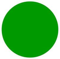 A big green Sun vector icon. Green sun symbol.