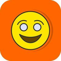 Smiling Face Vector Icon Design