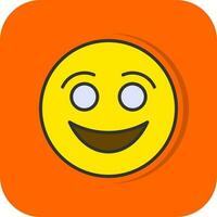 Smiling Face Vector Icon Design