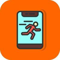 Running Vector Icon Design