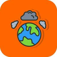 diseño de icono de vector de contaminación atmosférica