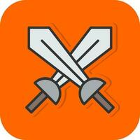 Swords Vector Icon Design