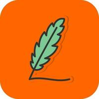 Writing Feather Vector Icon Design