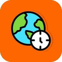 Time Zone Vector Icon Design