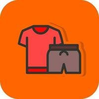 Exercise Clothes Vector Icon Design