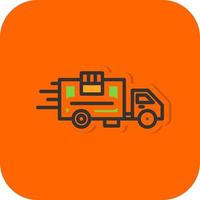 Delivery Truck Vector Icon Design