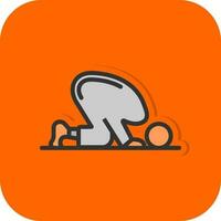 Sujud Vector Icon Design