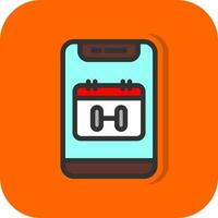 Workout Schedule Vector Icon Design
