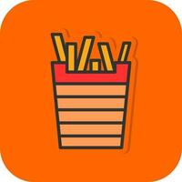 French Fries Vector Icon Design