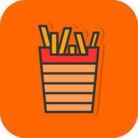 French Fries Vector Icon Design