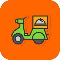 Food Delivery Vector Icon Design