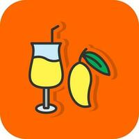 Mango Juice Vector Icon Design