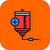 Blood Bag Vector Icon Design