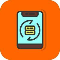 Data Synchronization Vector Icon Design