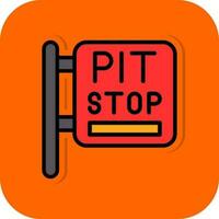 Pit Stop Vector Icon Design