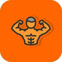 Full Body Muscle Vector Icon Design