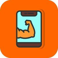 Arm Muscle Vector Icon Design