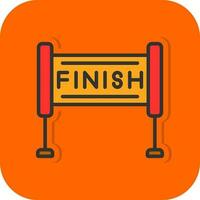 Finish Line Vector Icon Design