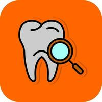 diseño de icono de vector de chequeo dental