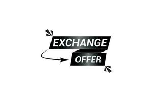 Exchange Offer minimal shining element concept design. vector