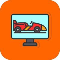 Race Screen Vector Icon Design