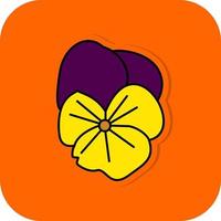 Pansy Vector Icon Design